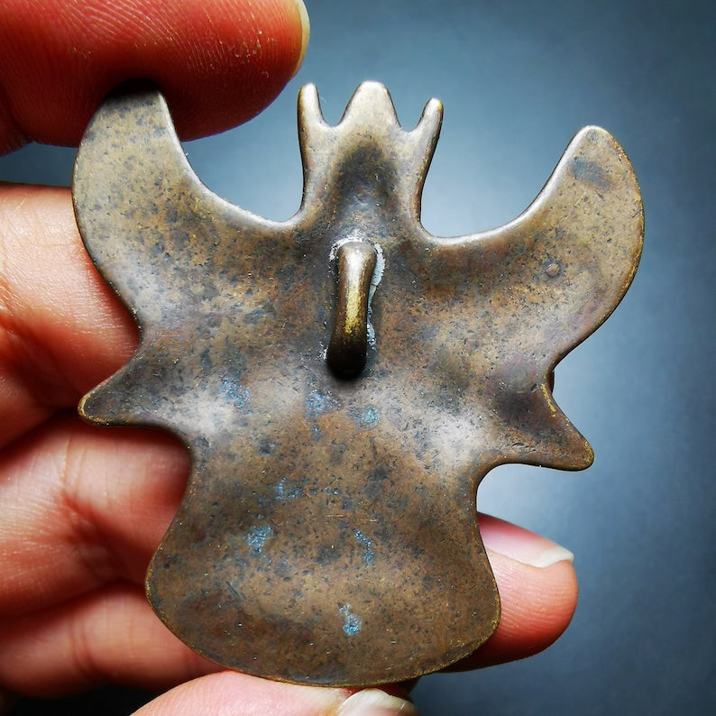Buddhist Amulet,Garuda,Golden-winged Bird Pendant