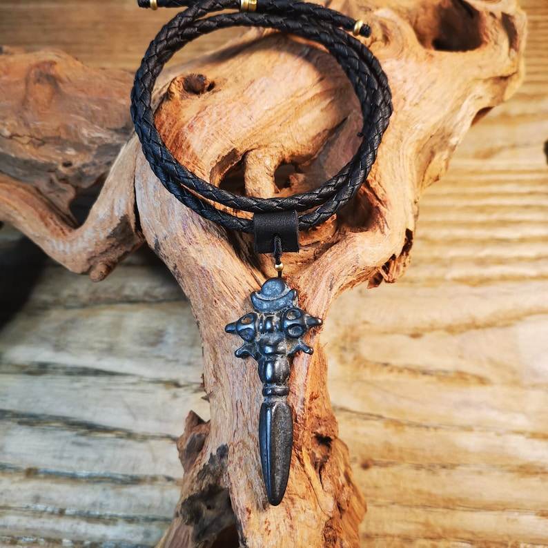 Antique Cross Vajra Phurba Amulet,Kila,Kilaka Pendant,Made of Thokcha,70 Years Old - Gandhanra-ART