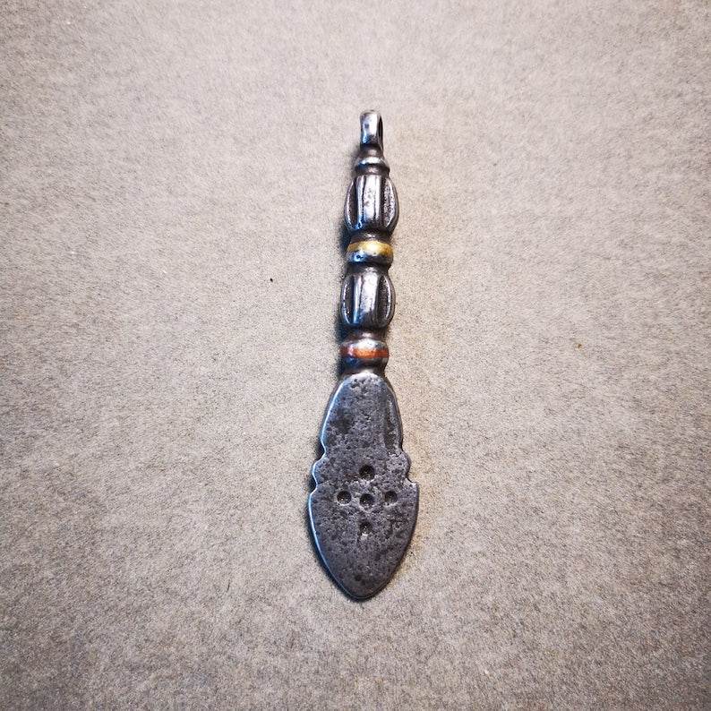 Amulet,Skull Sītavana and Flame Pendant - Gandhanra-ART