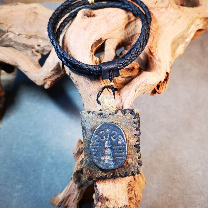 Amulet Pendant,Stupa / Pagoda Tsa Tsa Mold - Gandhanra-ART