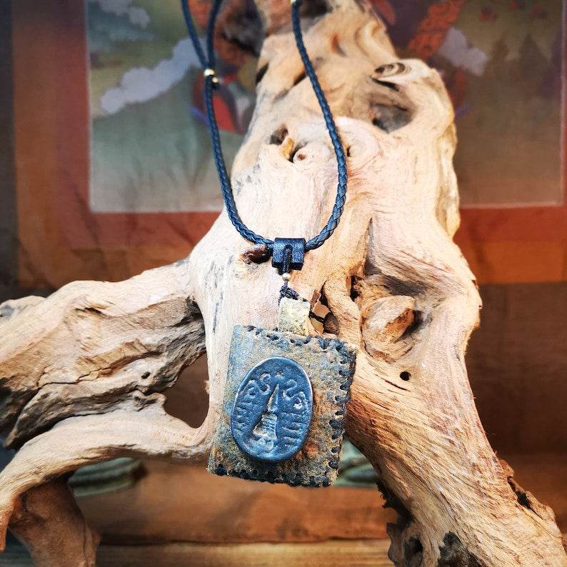 Amulet Pendant,Stupa / Pagoda Tsa Tsa Mold - Gandhanra-ART