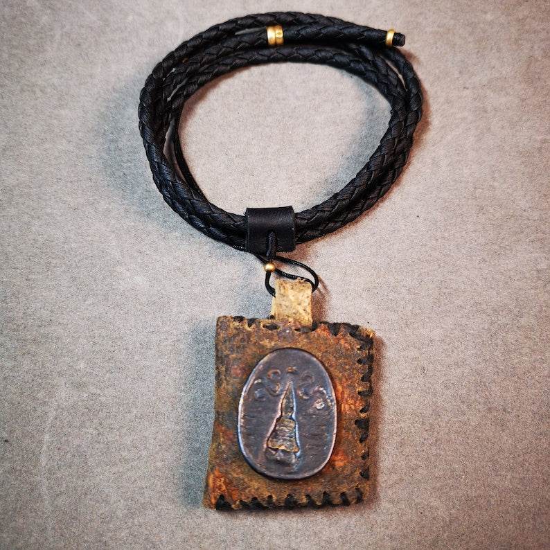 Amulet Pendant,Stupa / Pagoda Tsa Tsa Mold - Gandhanra-ART
