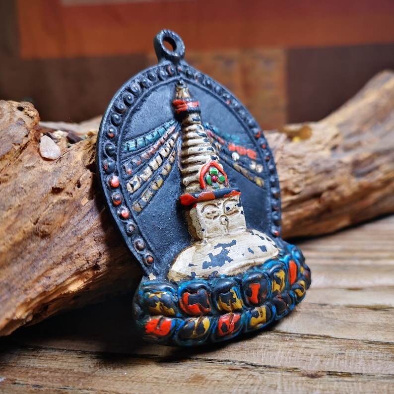 Tibetan Buddhist Statue,Stupa Badge,Pagoda Amulet - Gandhanra-ART