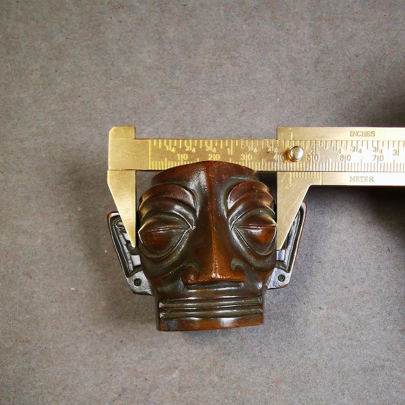 Replica Bronze Head Mask from Sanxingdui Ruins