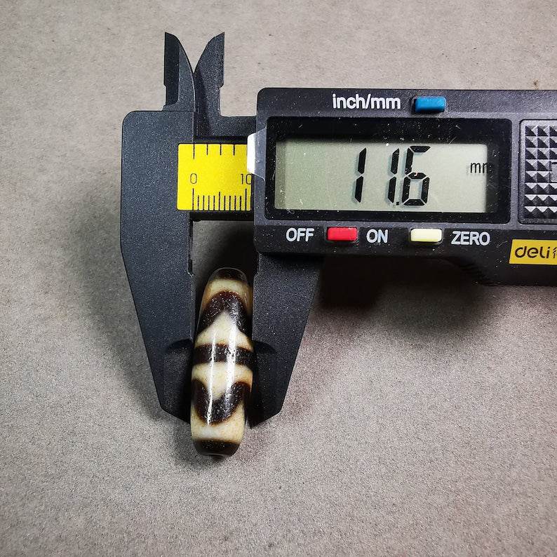 Tiger Tooth Tasso Dzi Bead - Gandhanra-ART