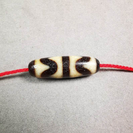Tiger Tooth Tasso Dzi Bead - Gandhanra-ART