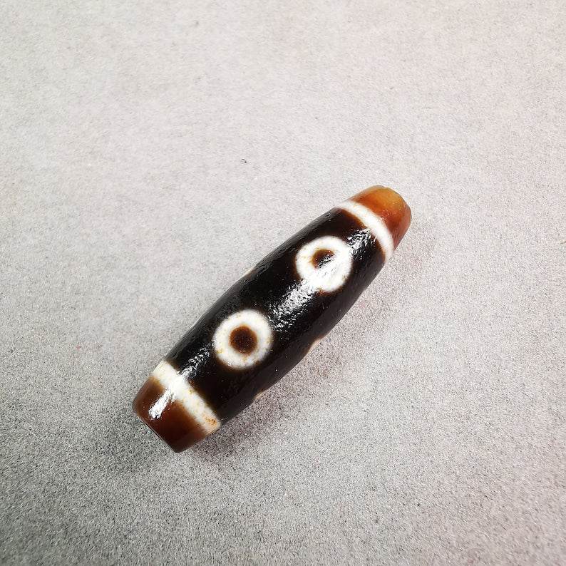 3 Eyed Dzi Bead - Gandhanra-ART