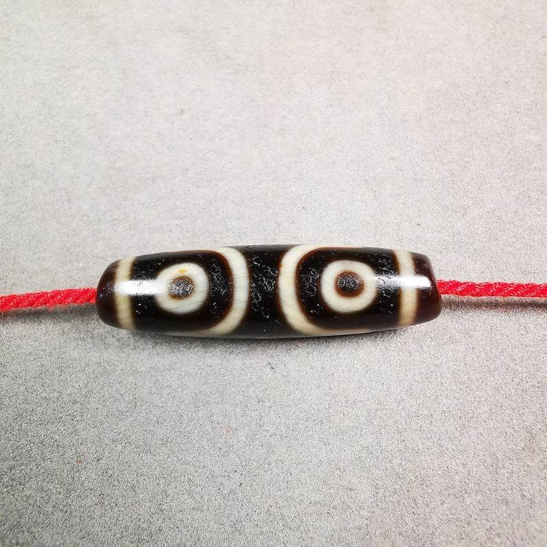 3 Eyed Dzi Bead - Gandhanra-ART