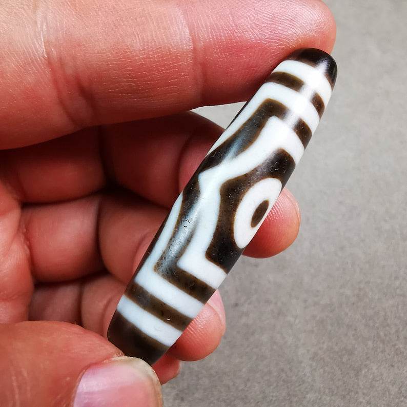 3 Eyed Dzi Bead - Gandhanra-ART