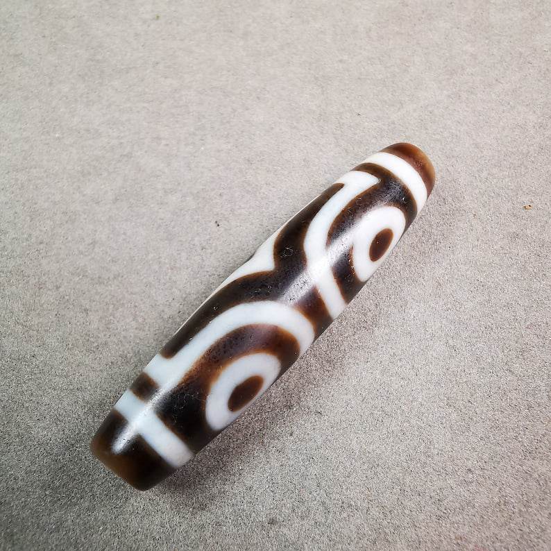 3 Eyed Dzi Bead - Gandhanra-ART