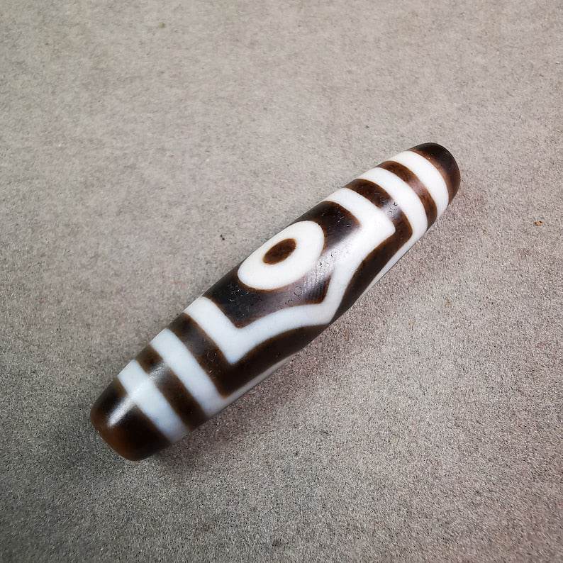 3 Eyed Dzi Bead - Gandhanra-ART