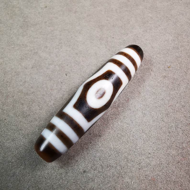 3 Eyed Dzi Bead - Gandhanra-ART