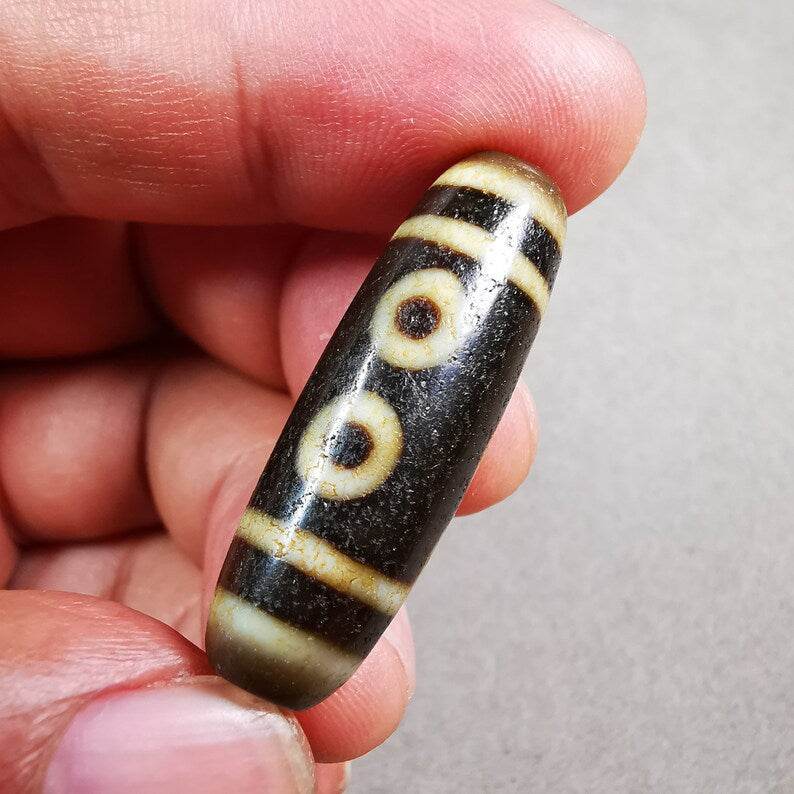 5 Eyed Dzi Bead - Gandhanra-ART