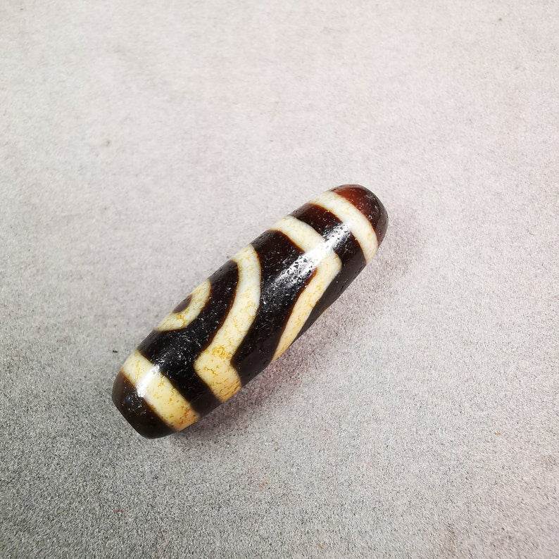 2 Eyed Dzi Bead - Gandhanra-ART