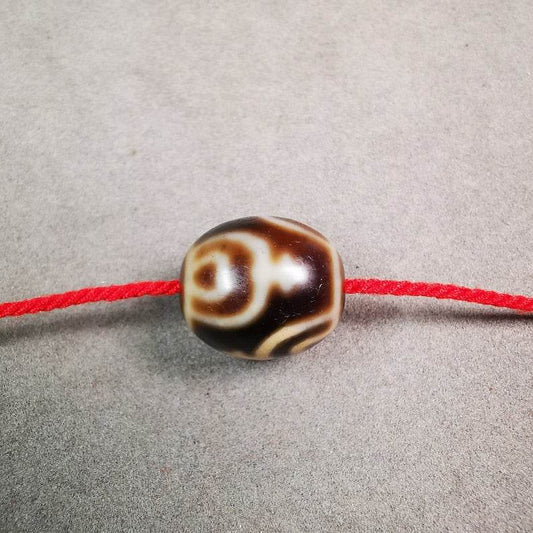 Round Treasure Vase Dzi Bead - Gandhanra-ART