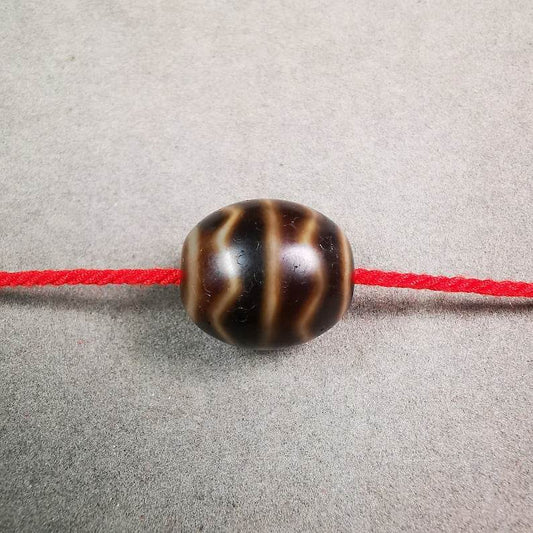 Round Fortune Wave Dalo Dzi Bead - Gandhanra-ART