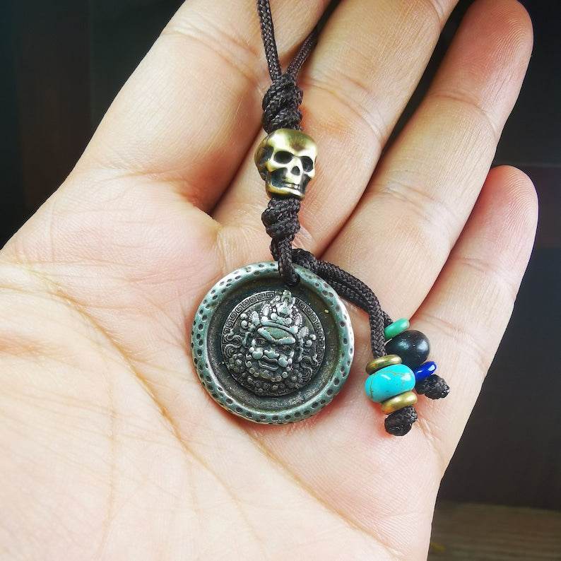 Amulet Badge,Mahakala Pendant - Gandhanra-ART