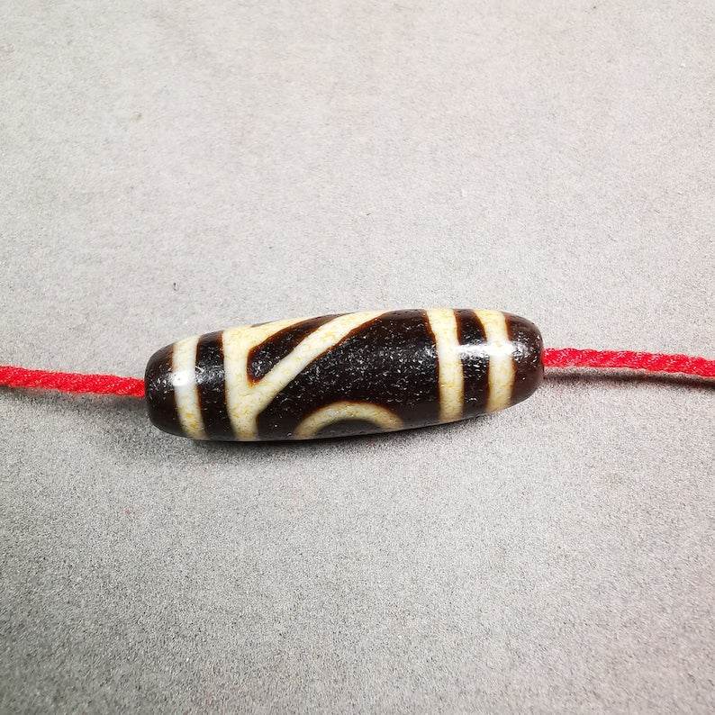 One Eyed Mountain Peak Dzi Bead - Gandhanra-ART