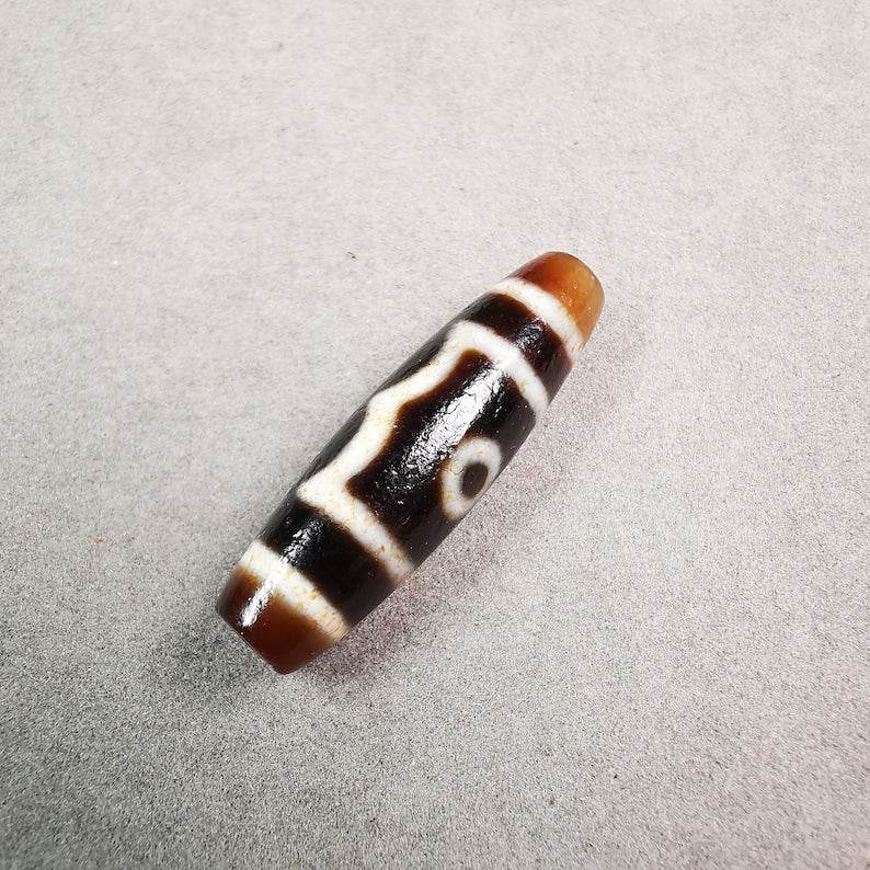 3 Eyed Dzi Bead - Gandhanra-ART