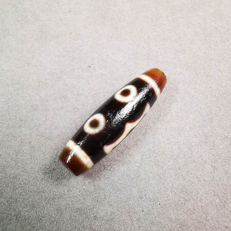 3 Eyed Dzi Bead - Gandhanra-ART
