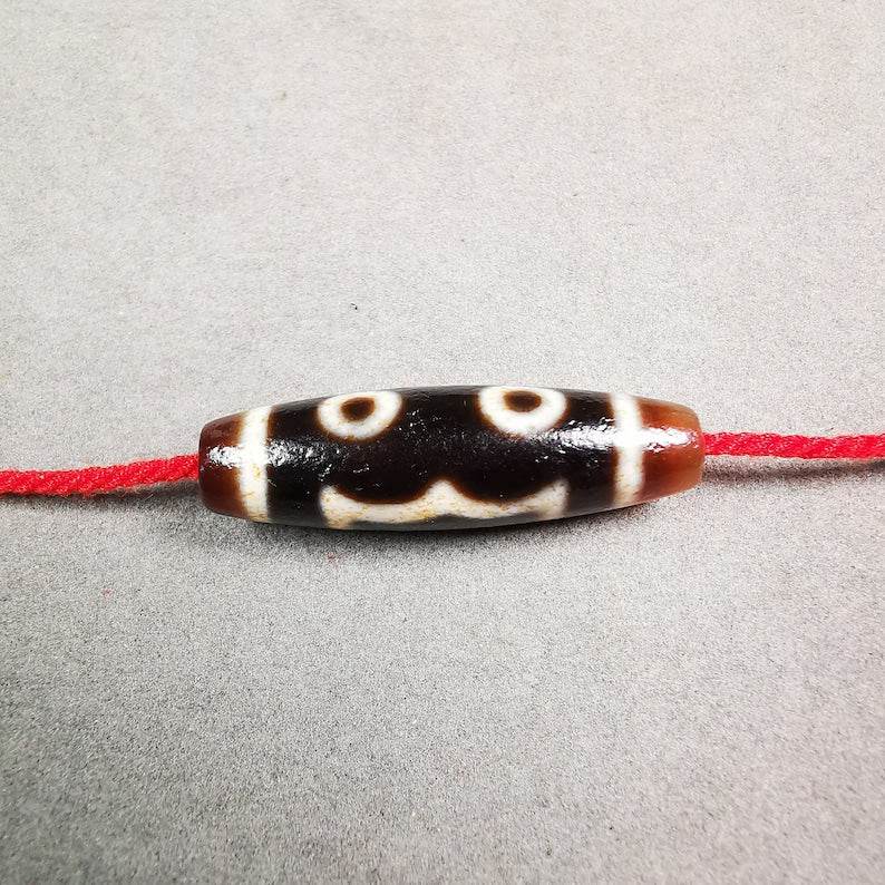 3 Eyed Dzi Bead - Gandhanra-ART