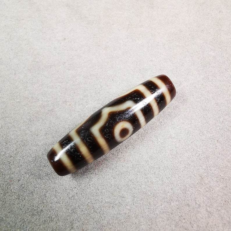 3 Eyed Dzi Bead - Gandhanra-ART