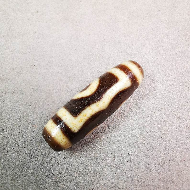 3 Eyed Dzi Bead - Gandhanra-ART