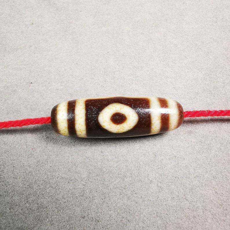 3 Eyed Dzi Bead - Gandhanra-ART