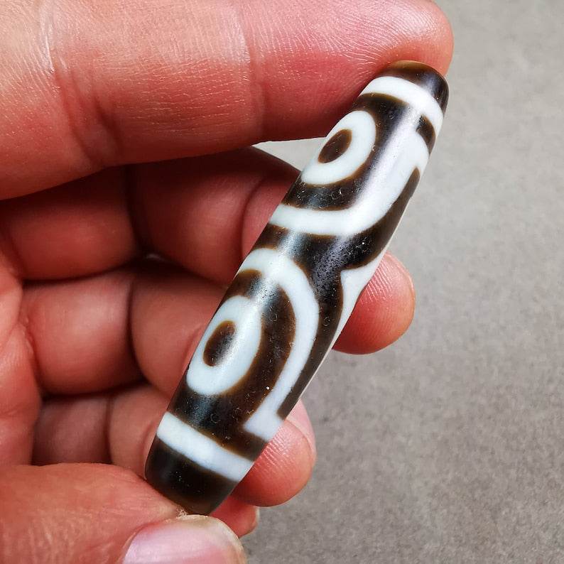 3 Eyed Dzi Bead - Gandhanra-ART