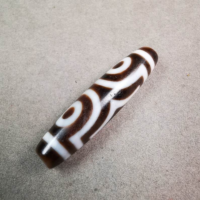 3 Eyed Dzi Bead - Gandhanra-ART