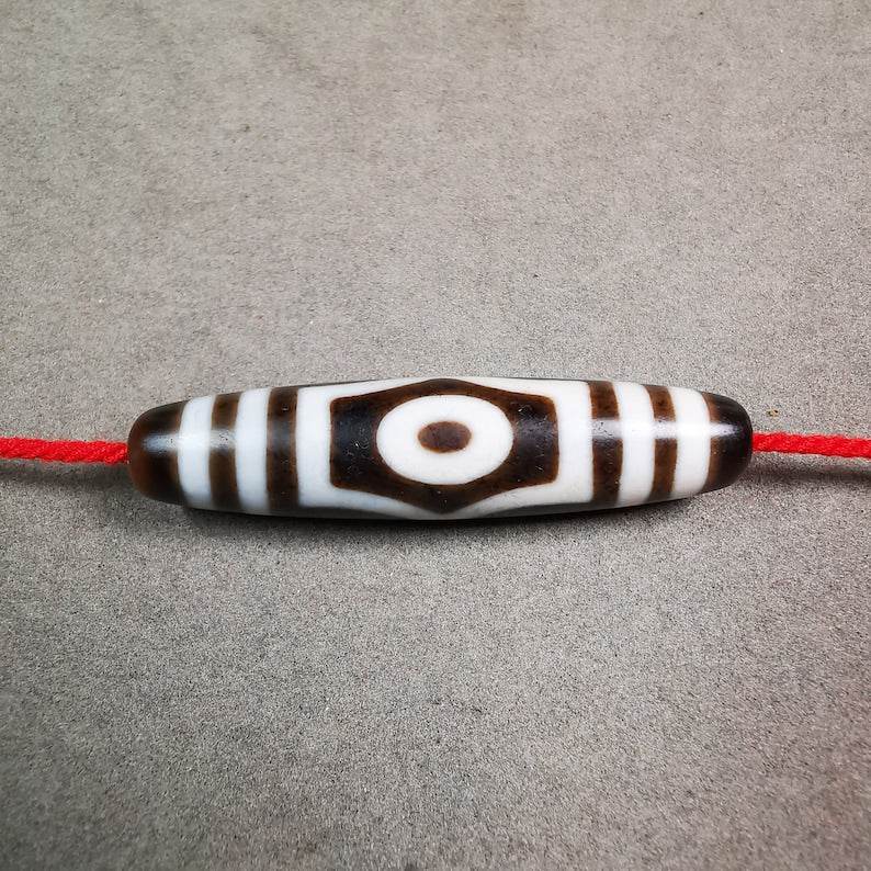 3 Eyed Dzi Bead - Gandhanra-ART