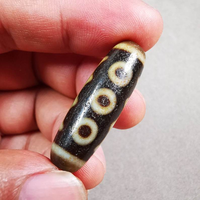 5 Eyed Dzi Bead - Gandhanra-ART