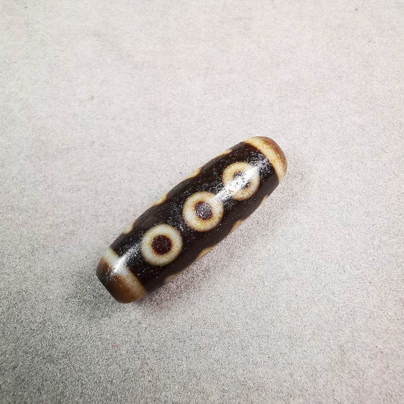 5 Eyed Dzi Bead - Gandhanra-ART