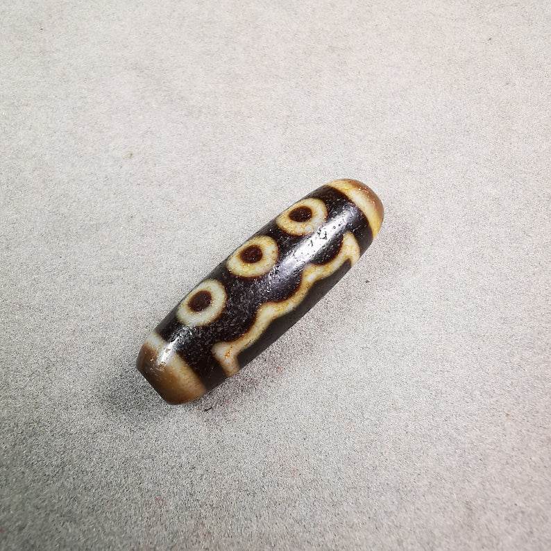 5 Eyed Dzi Bead - Gandhanra-ART