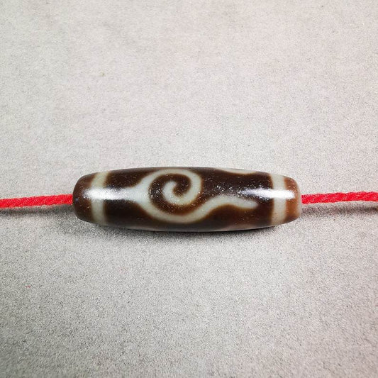Buddhism 4 Eyed Conch Shell Dzi Bead - Gandhanra-ART