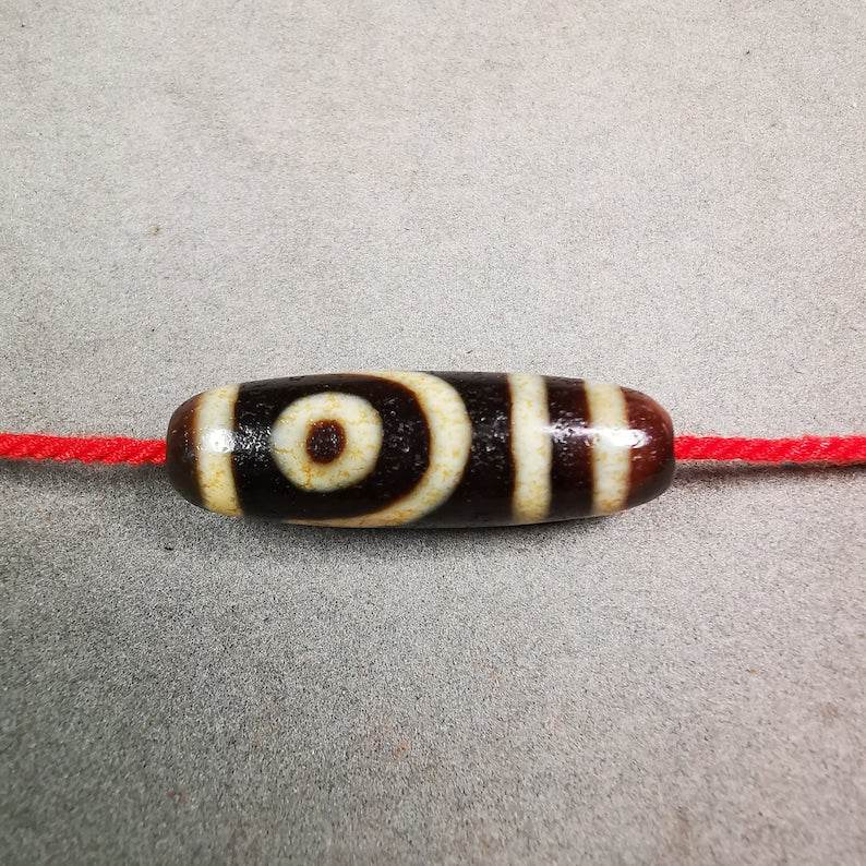 2 Eyed Dzi Bead - Gandhanra-ART