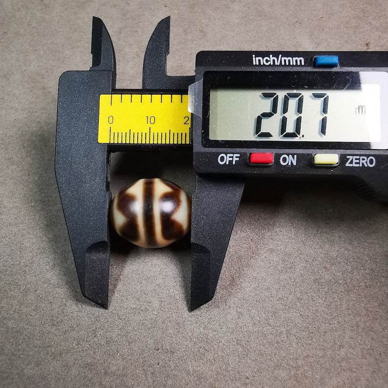 Tiger Tooth Dalo Dzi Bead - Gandhanra-ART