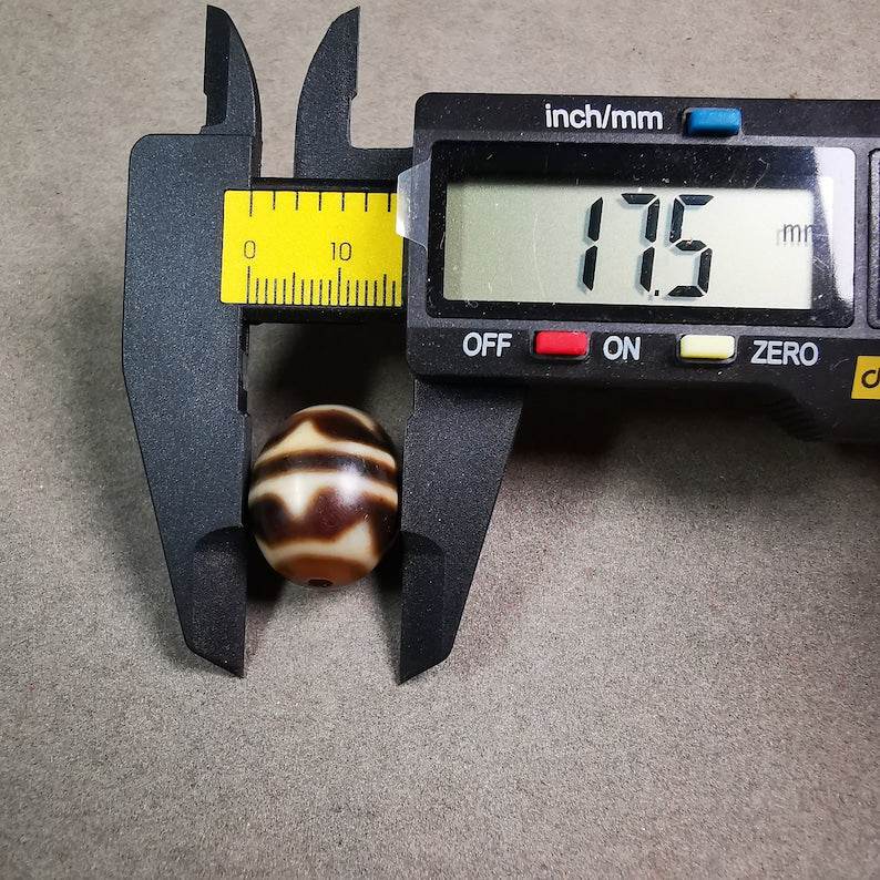 Tiger Tooth Dalo Dzi Bead - Gandhanra-ART