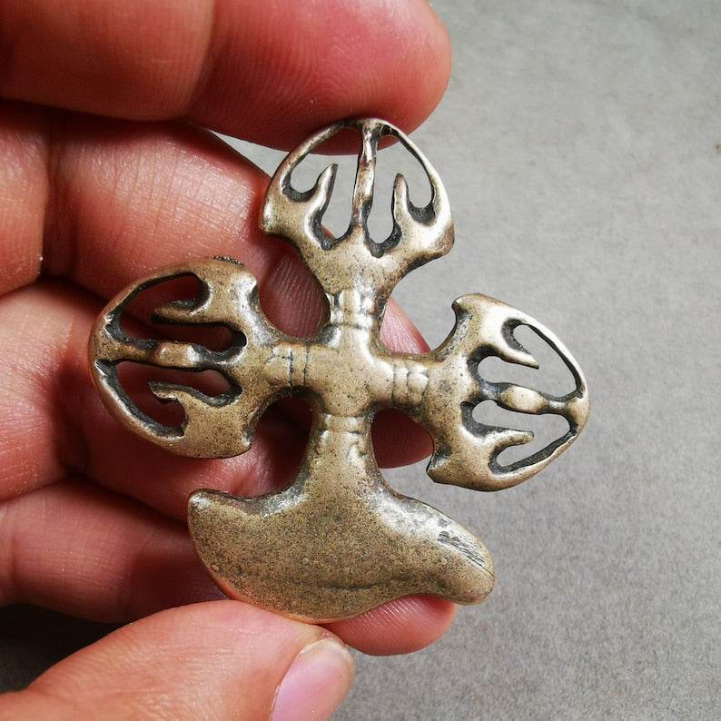 Cross Vajra Kartika Pendant - Gandhanra-ART