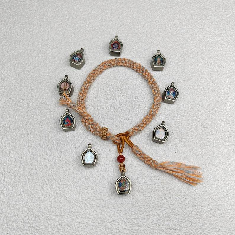 Ghau Amulet Bracelet,Tibetan Eight Natal Buddhas - Zodiac Protector Buddhas - Gandhanra-ART