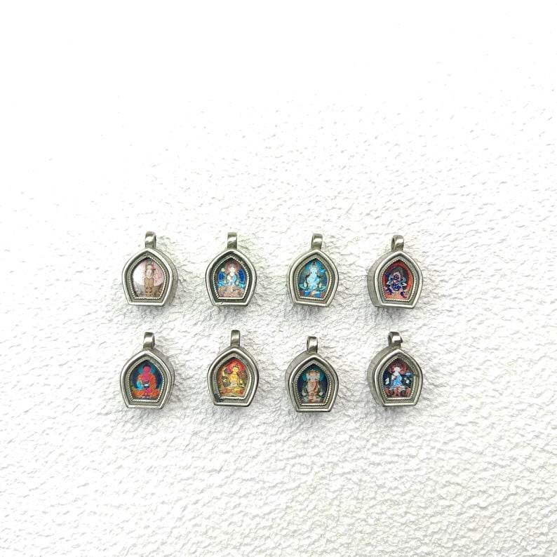 Ghau Amulet Bracelet,Tibetan Eight Natal Buddhas - Zodiac Protector Buddhas - Gandhanra-ART