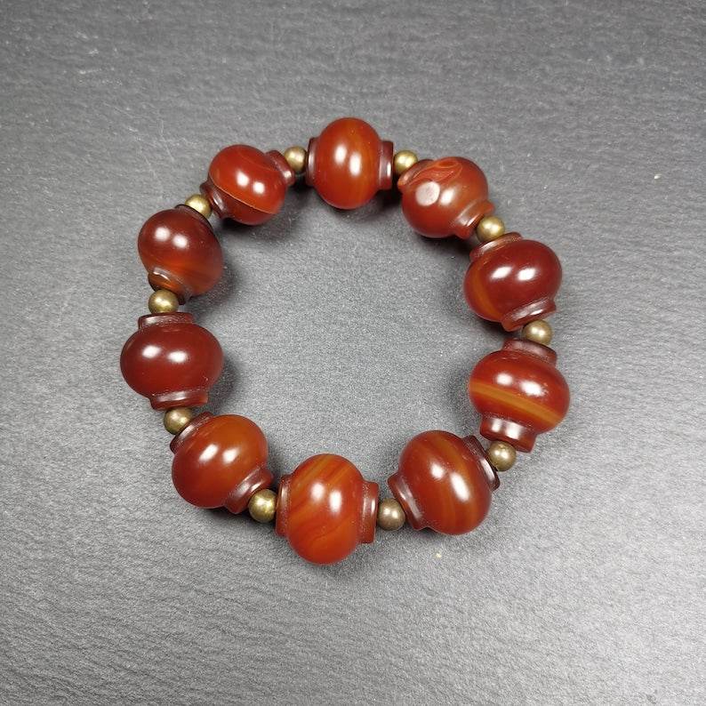 Wrist Mala, Prayer Beads Bracelet - Gandhanra-ART