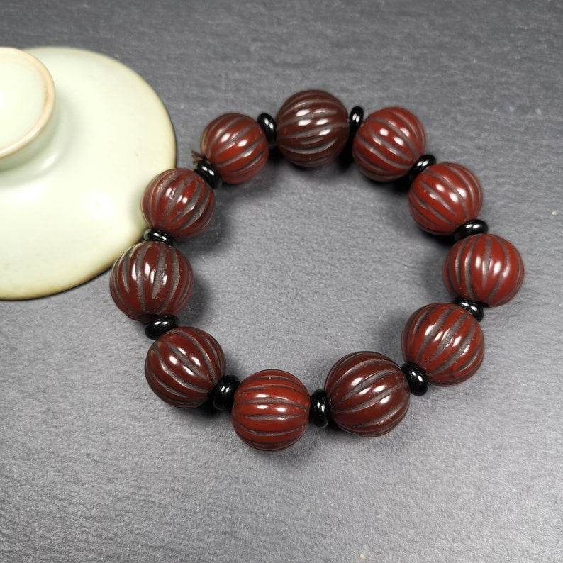 Agate Wrist Mala, Prayer Beads Bracelet - Gandhanra-ART