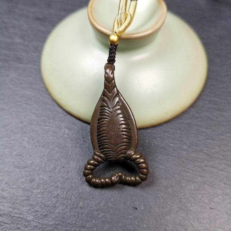 Amulet,Scorpion Guru of Padmasambhava, Buddhist Scorpion Totem Pendant - Gandhanra-ART