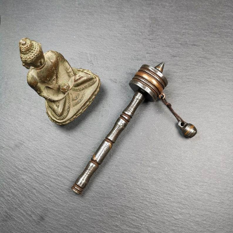Handheld Prayer Wheel,Mani Wheel - Gandhanra-ART