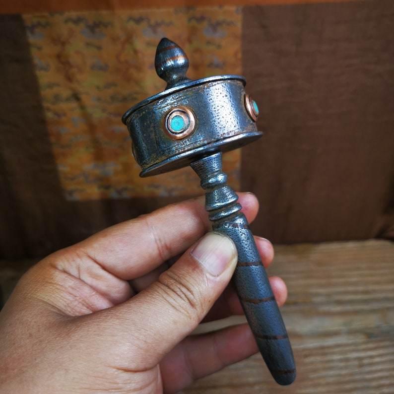 Handheld Prayer Wheel,Mani Wheel - Gandhanra-ART