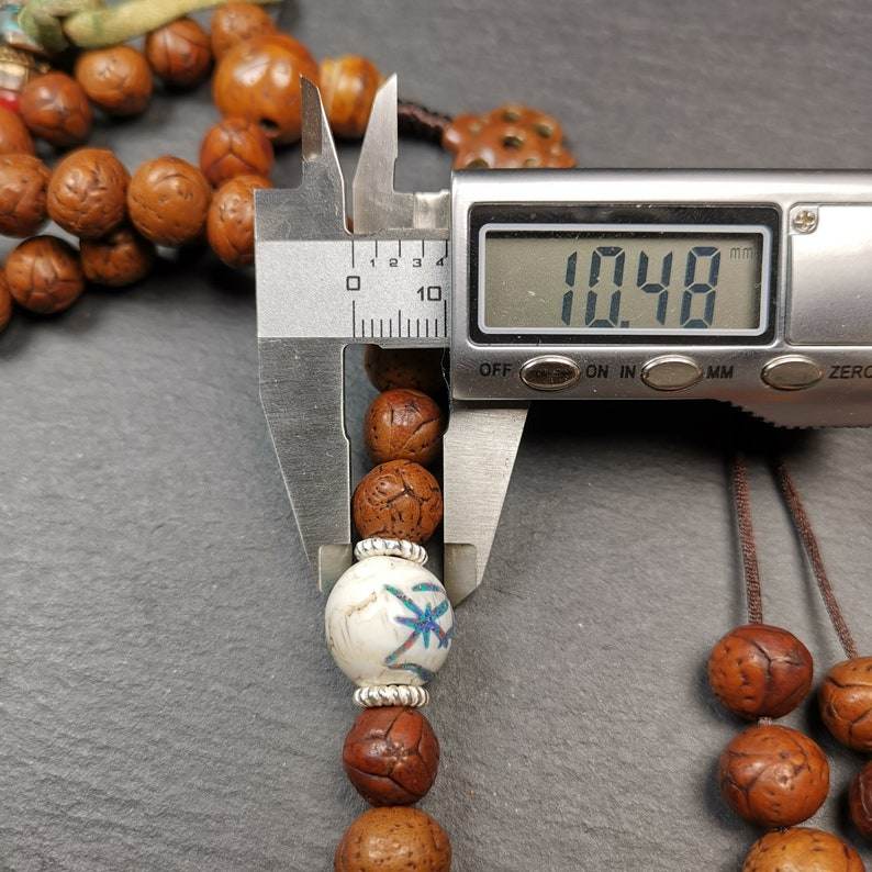 10mm 108 Dragon Eye Bodhi Bead Mala,Prayer Beads - Gandhanra-ART