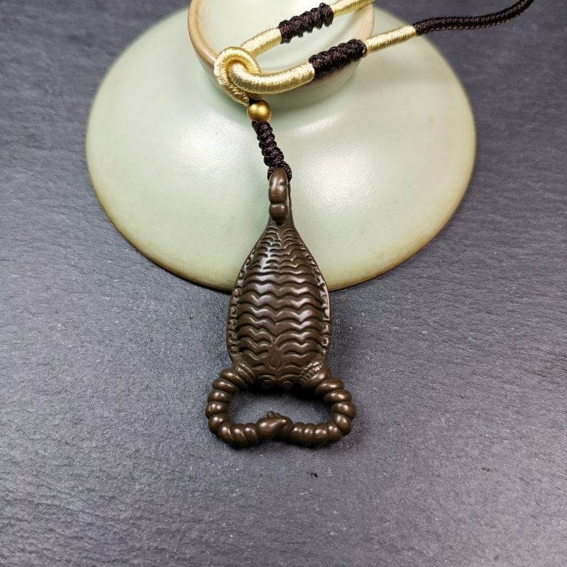 Amulet,Scorpion Guru of Padmasambhava, Buddhist Scorpion Totem Pendant - Gandhanra-ART