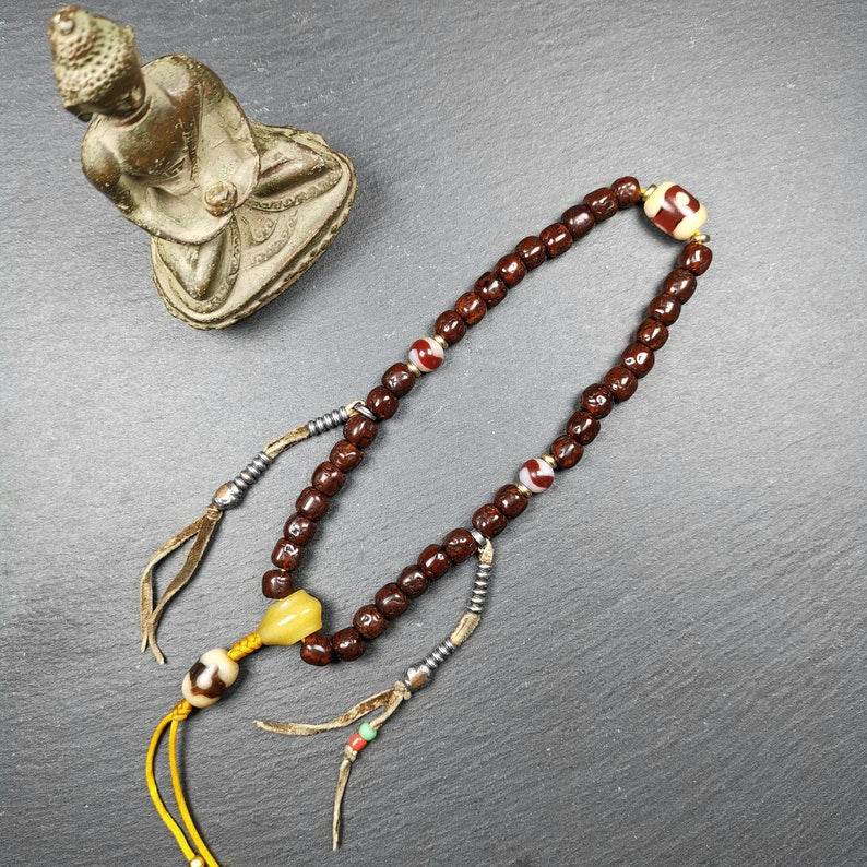 Mala Bracelet, Rudraksha Prayer Beads - Gandhanra-ART