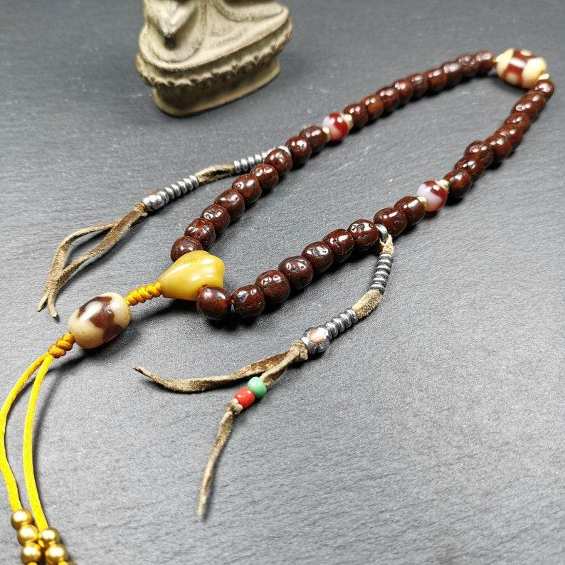 Mala Bracelet, Rudraksha Prayer Beads - Gandhanra-ART